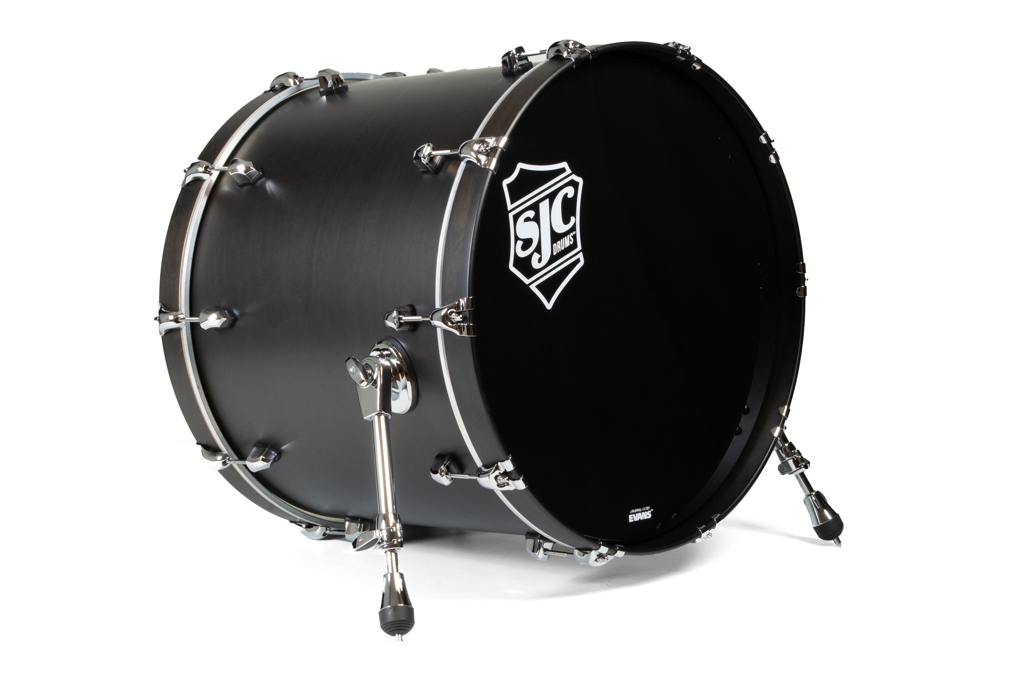 SJC Drums Navigator Series 22" 3-piece Shell Pack - Ghost Black