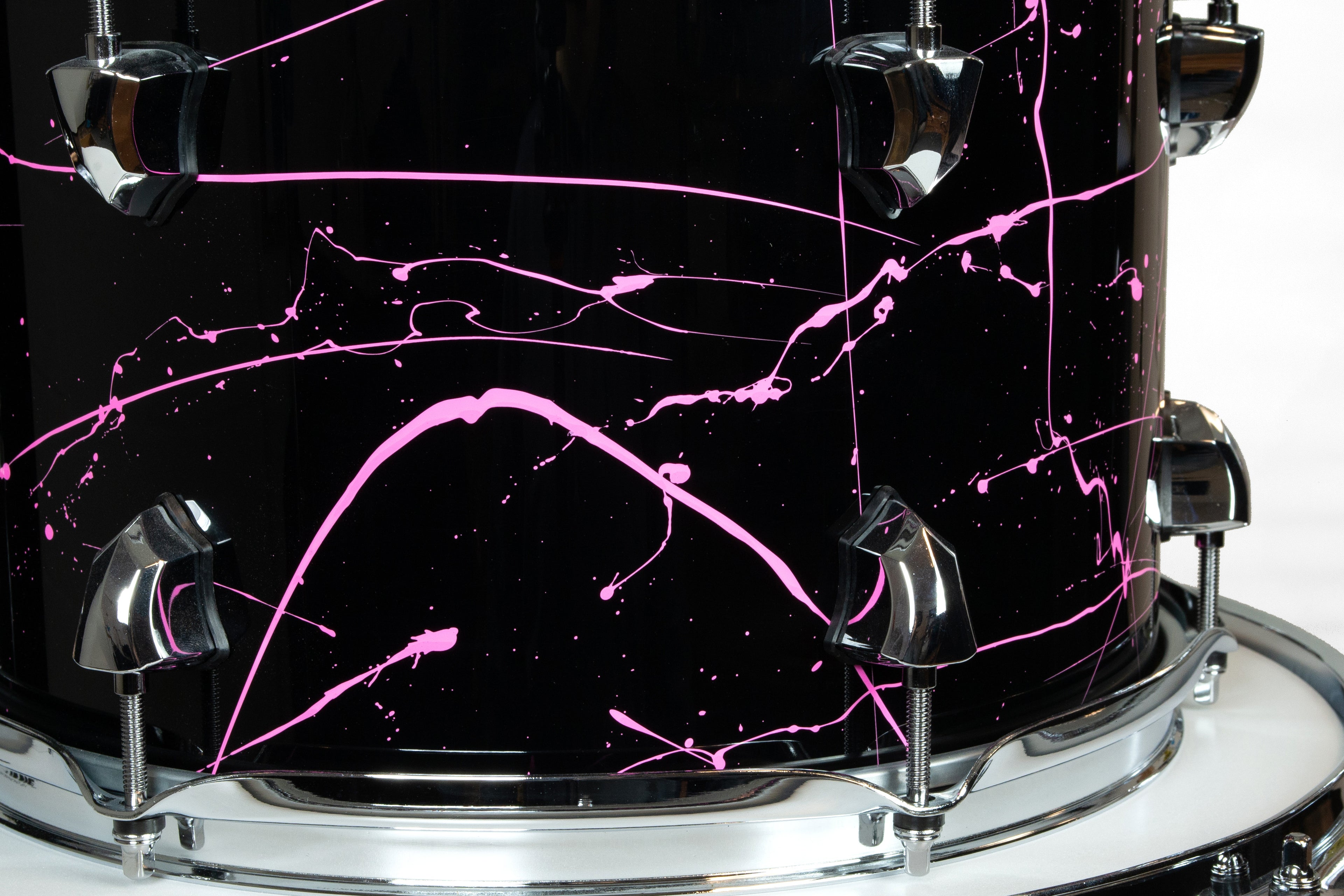 SJC Drums Navigator Series 22" 3-piece Shell Pack - Pink Splatter