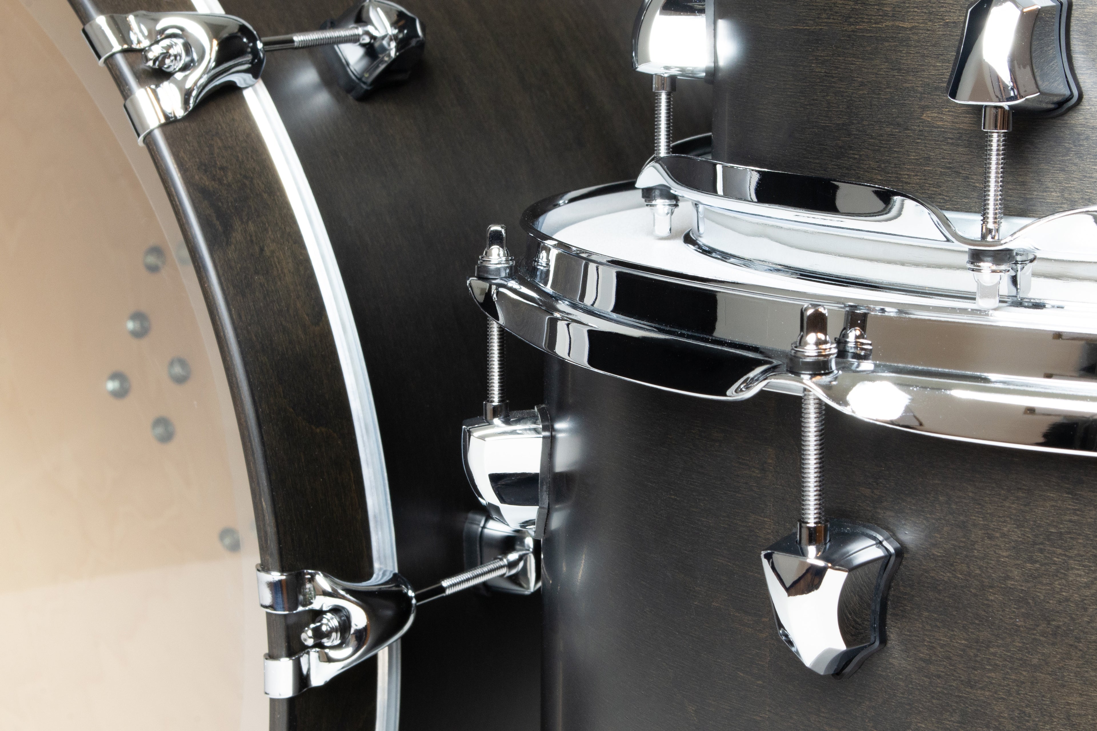 SJC Drums Navigator Series 22" 3-piece Shell Pack - Ghost Black