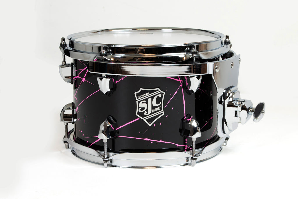 SJC Drums Navigator Series 22" 3-piece Shell Pack - Pink Splatter