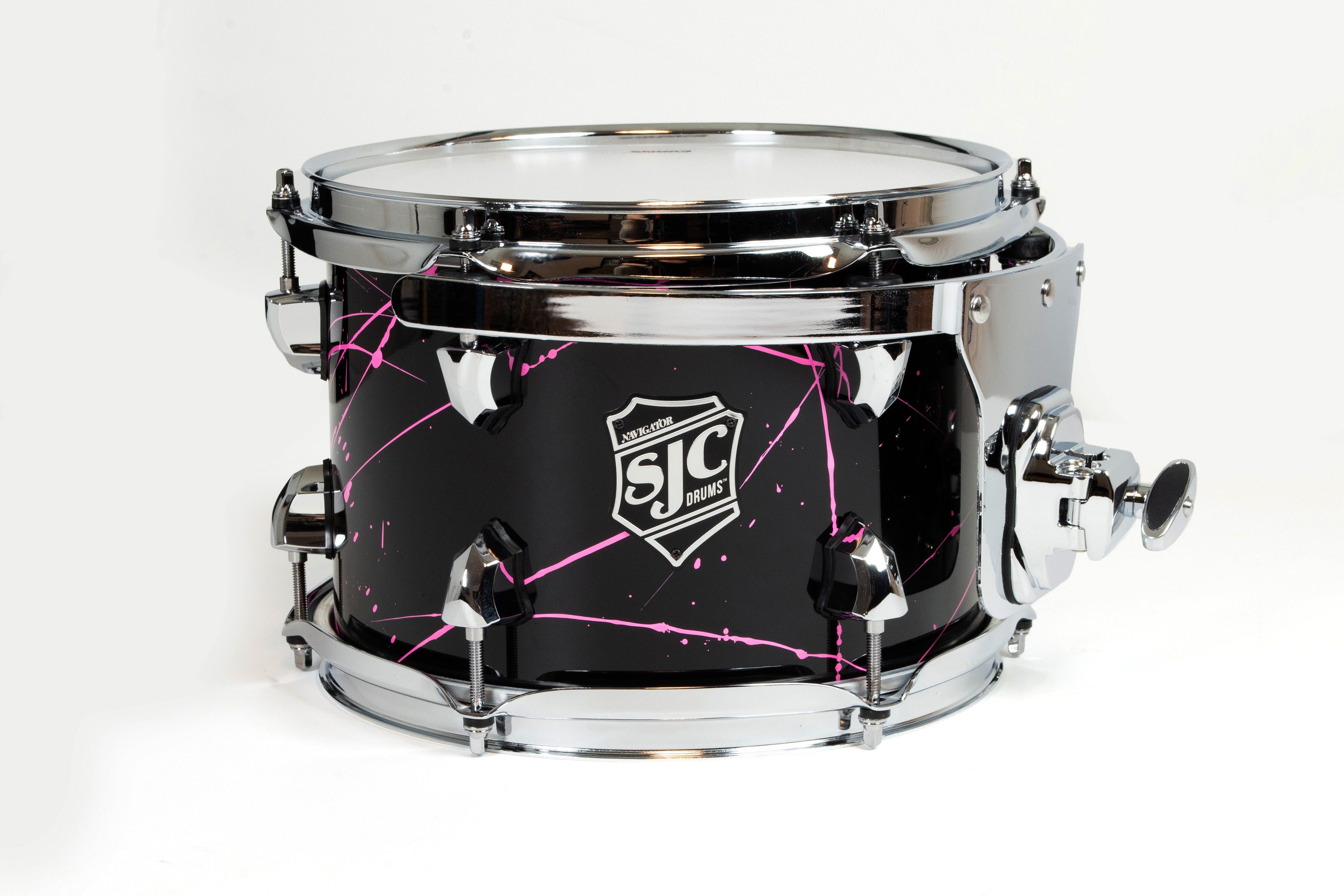 SJC Drums Navigator Series 22" 3-piece Shell Pack - Pink Splatter