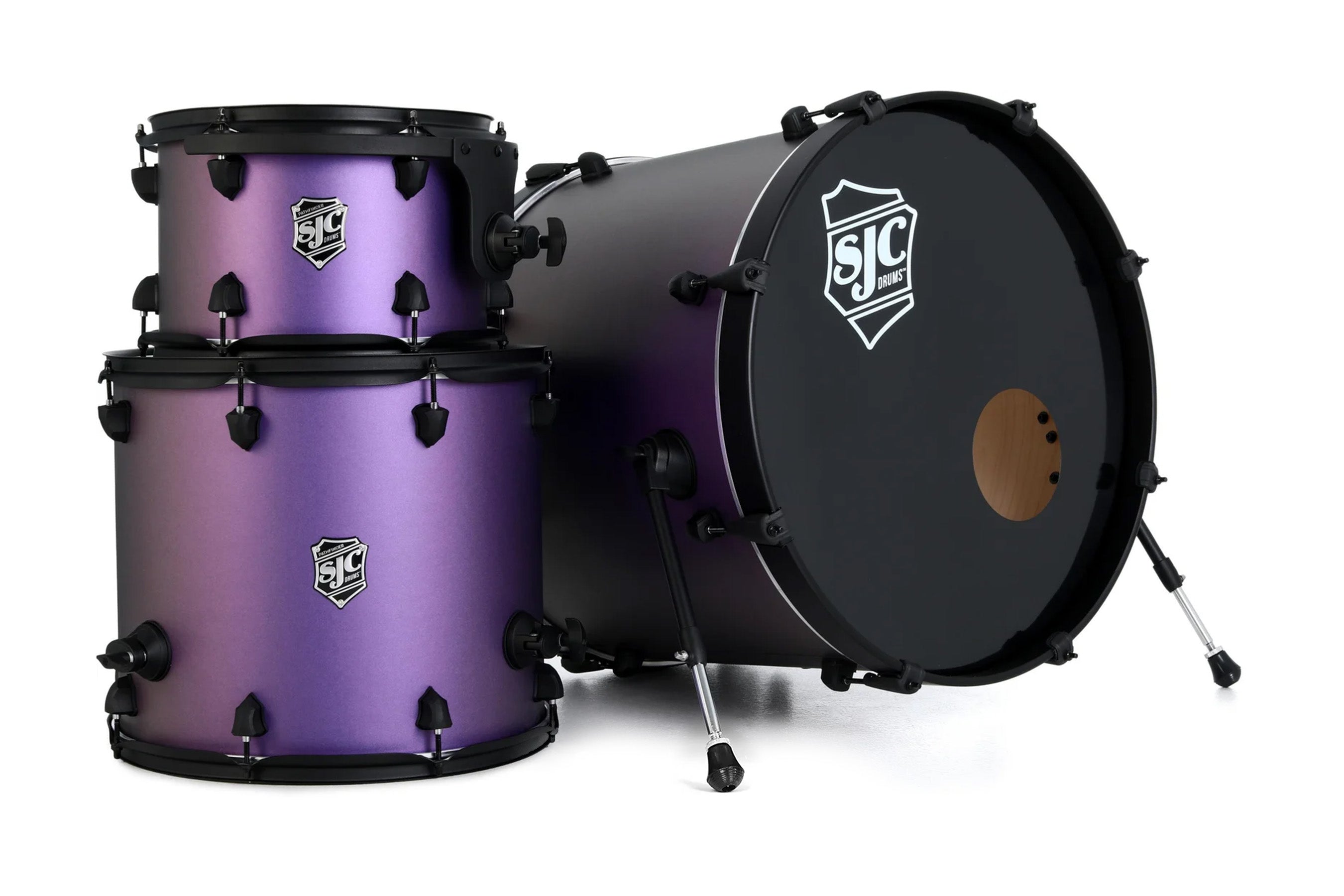 SJC Drums Pathfinder Series 22" 3-piece Shell Pack - Purple Glimmer