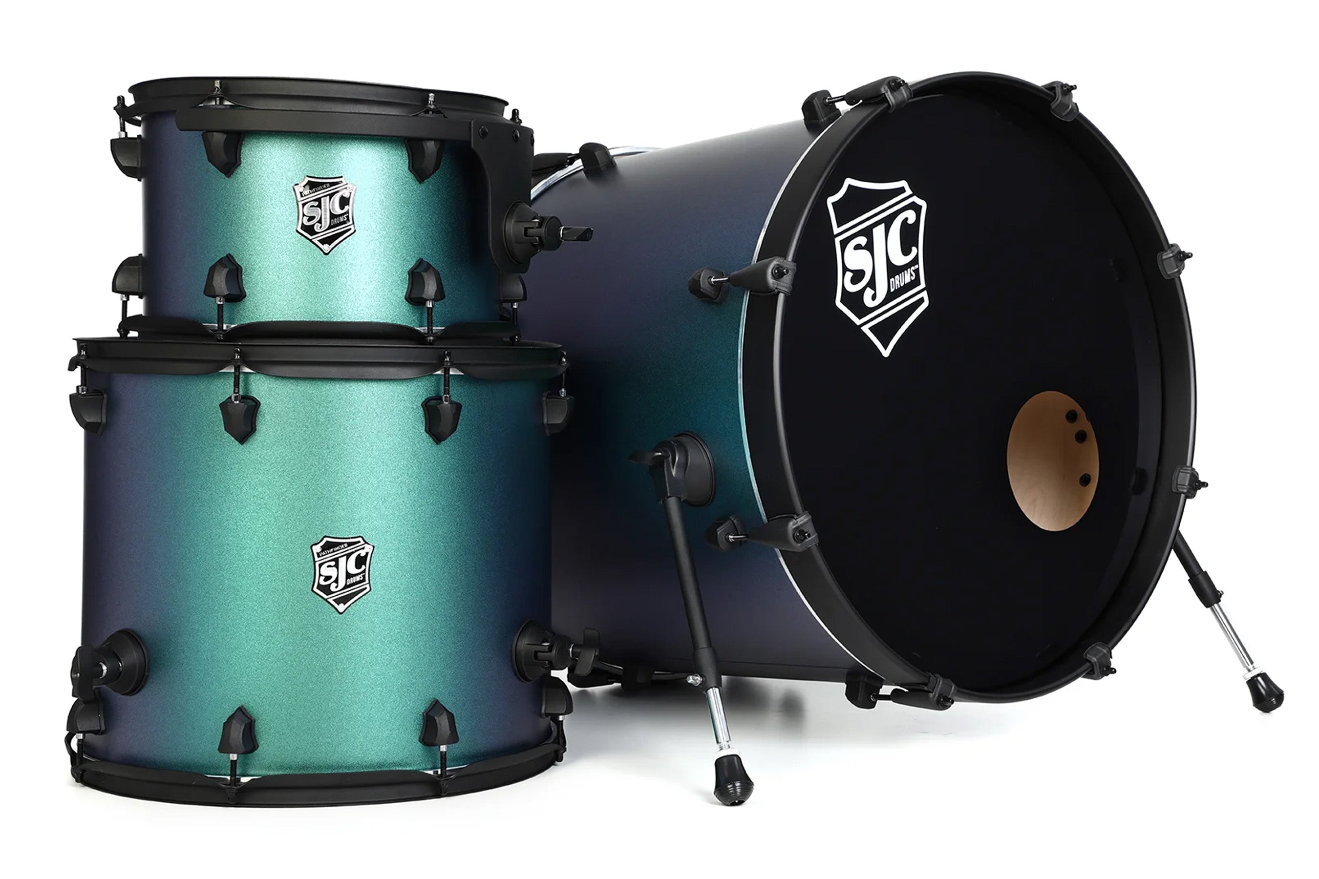 SJC Drums Pathfinder Series 22" 3-piece Shell Pack - Pacific Teal