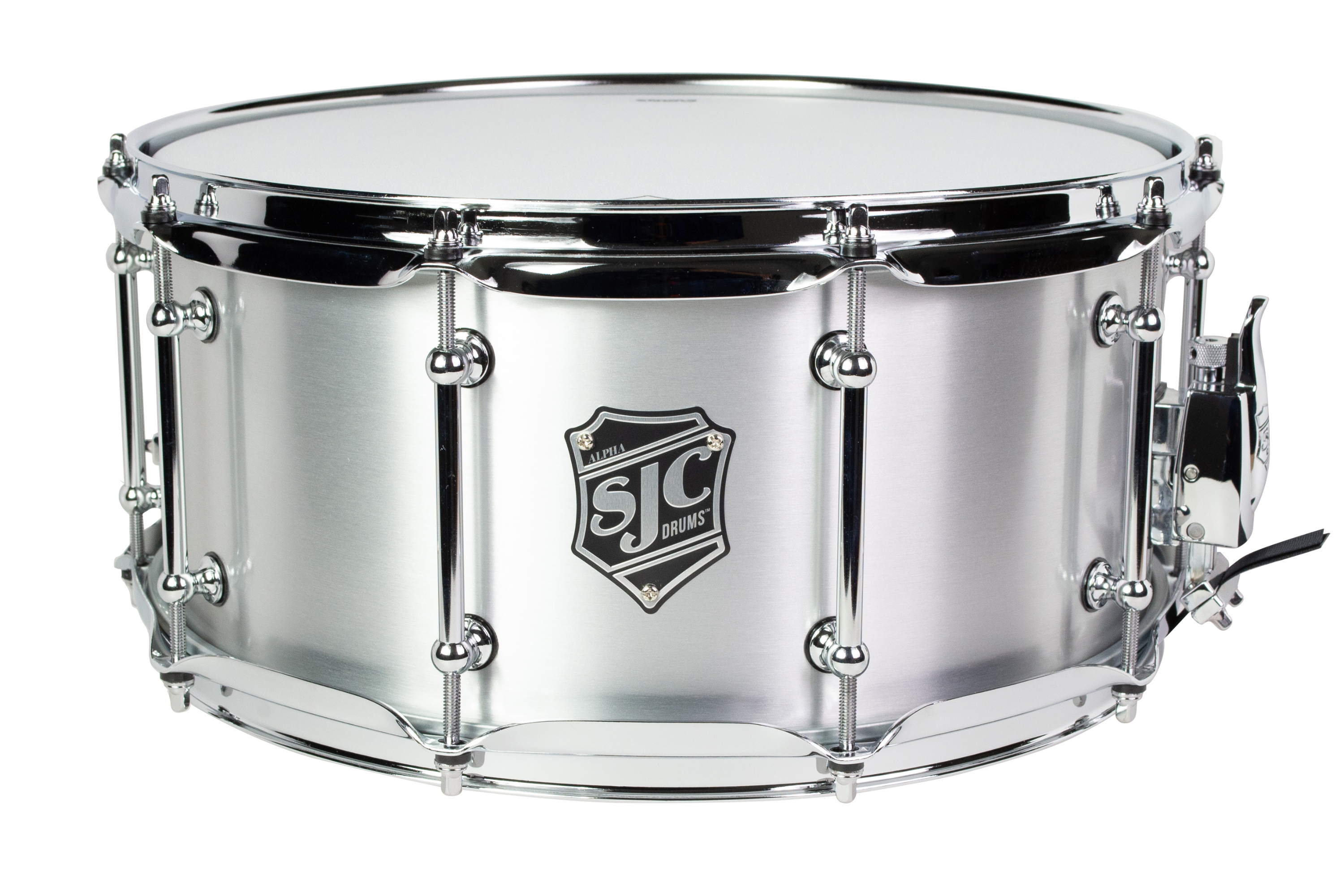 SJC Drums Alpha Aluminum Snare Drum - 6.5 x 14" - Brushed