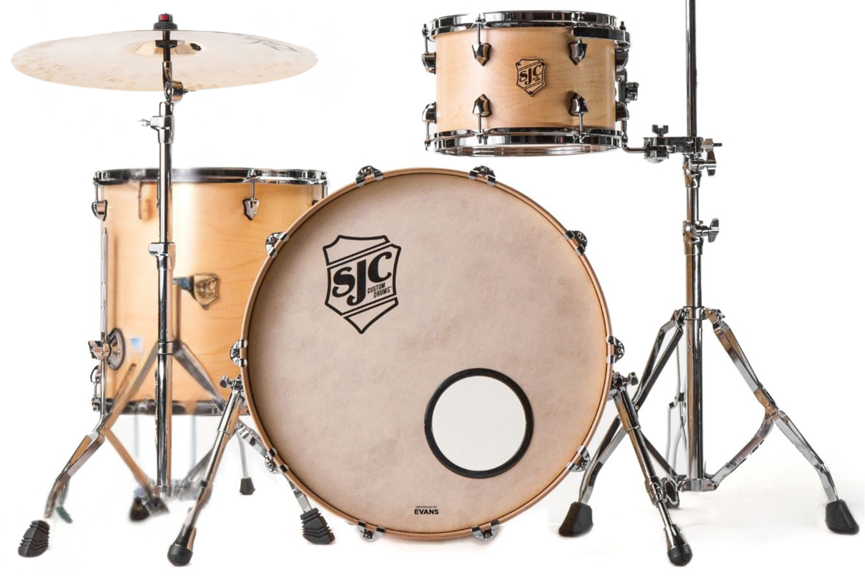 SJC Custom Drums Tour Series 3-piece Shell Pack - Natural