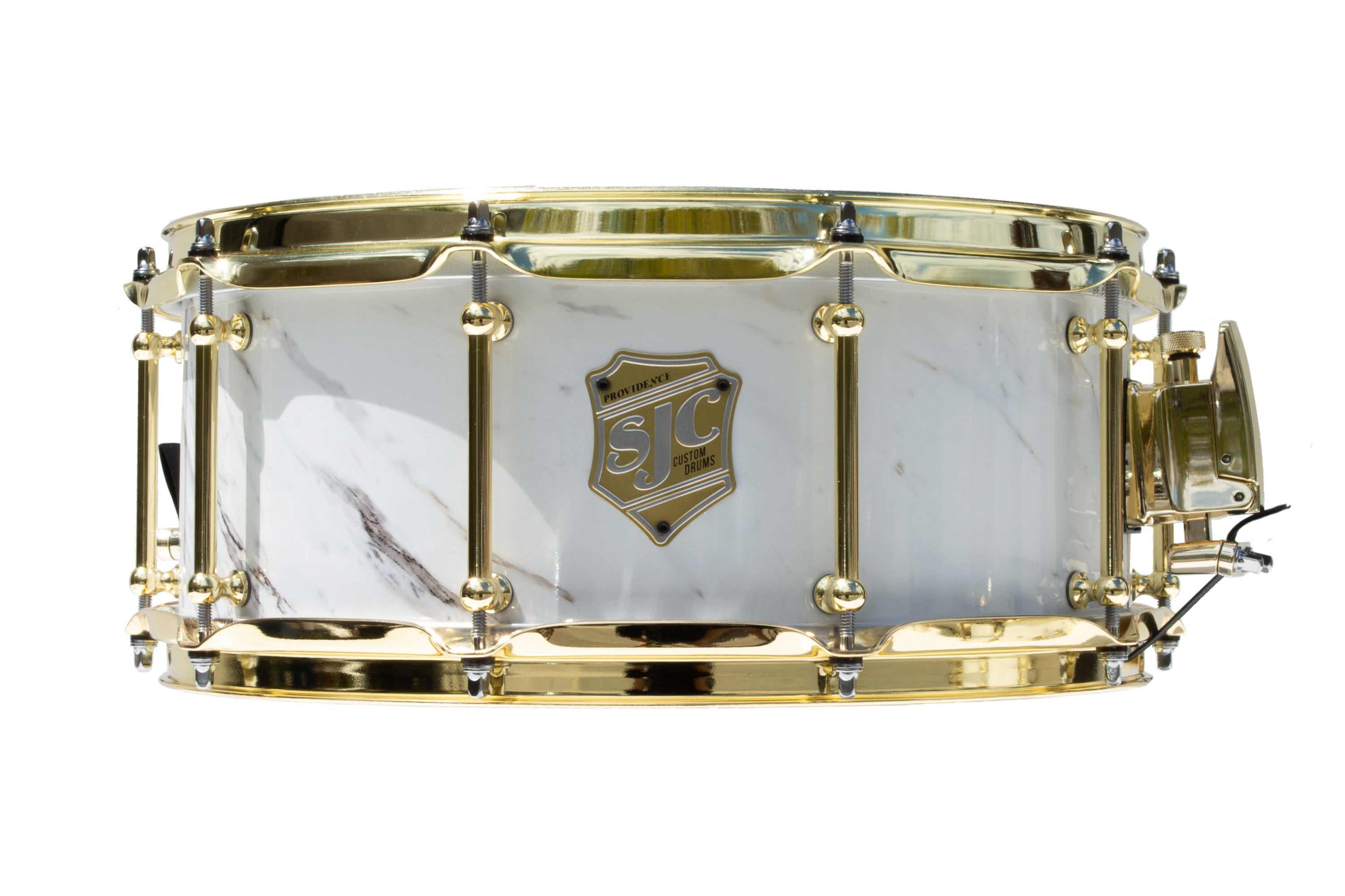 SJC Custom Drums Providence Series Snare Drum - 6x14-inch - Calcutta White