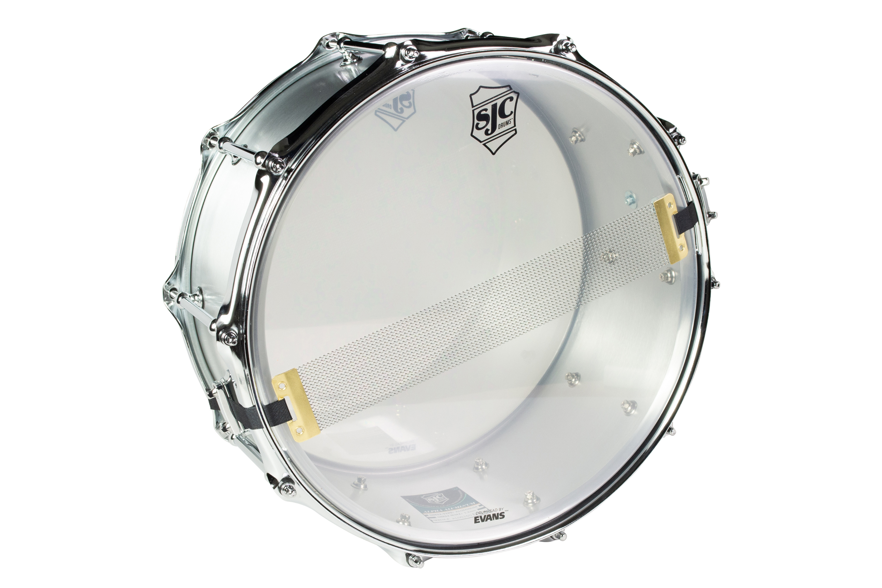 SJC Drums Alpha Aluminum Snare Drum - 6.5 x 14" - Brushed