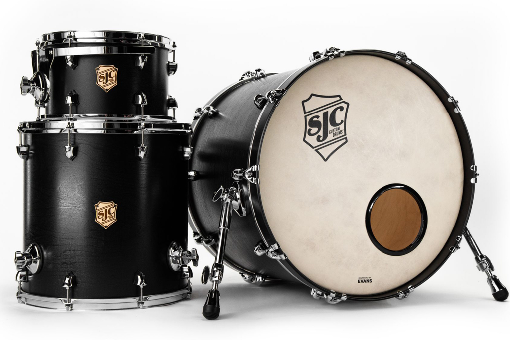 SJC Custom Drums Tour Series 3-piece Shell Pack - Matte Black