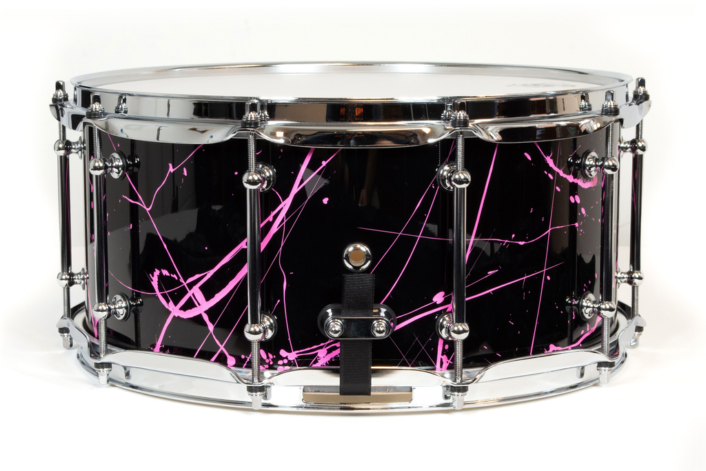 SJC Drums Navigator Series Snare Drum 6.5x14" - Pink Splatter