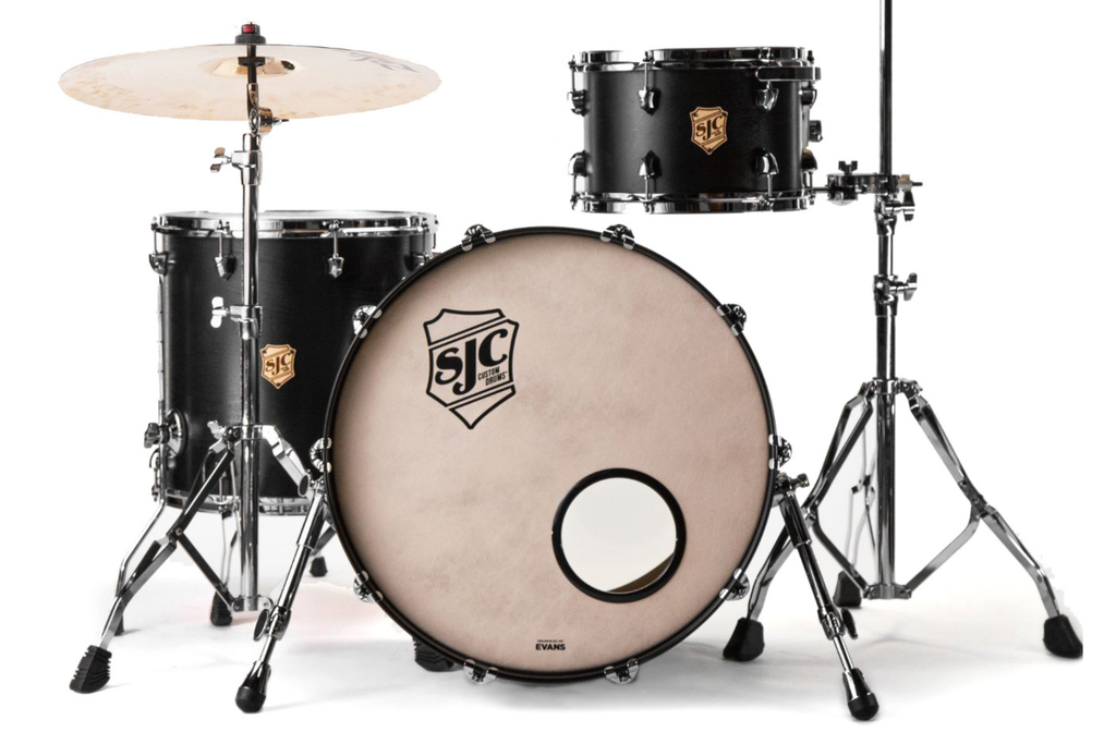 SJC Custom Drums Tour Series 3-piece Shell Pack - Matte Black