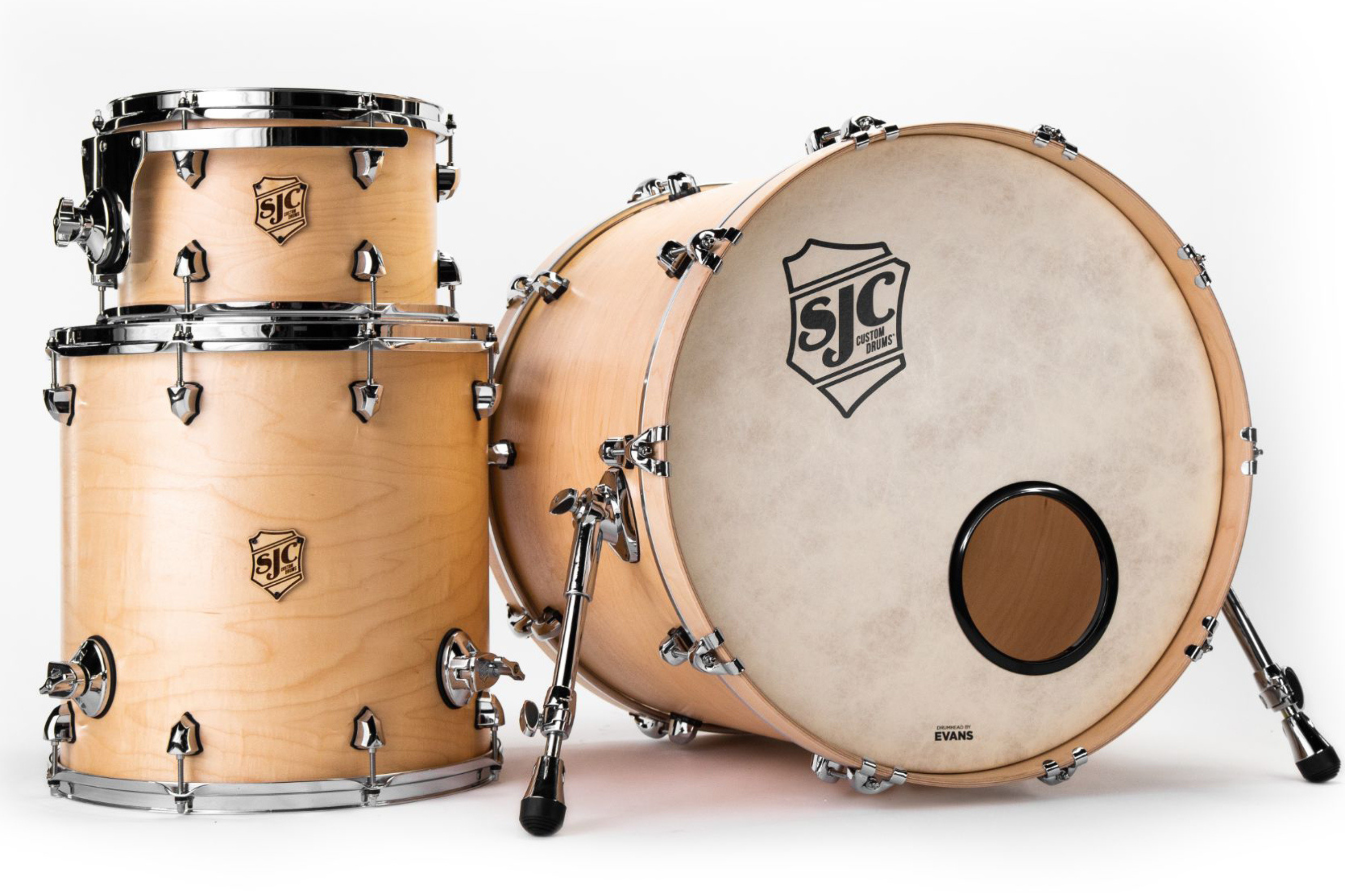 SJC Custom Drums Tour Series 3-piece Shell Pack - Natural