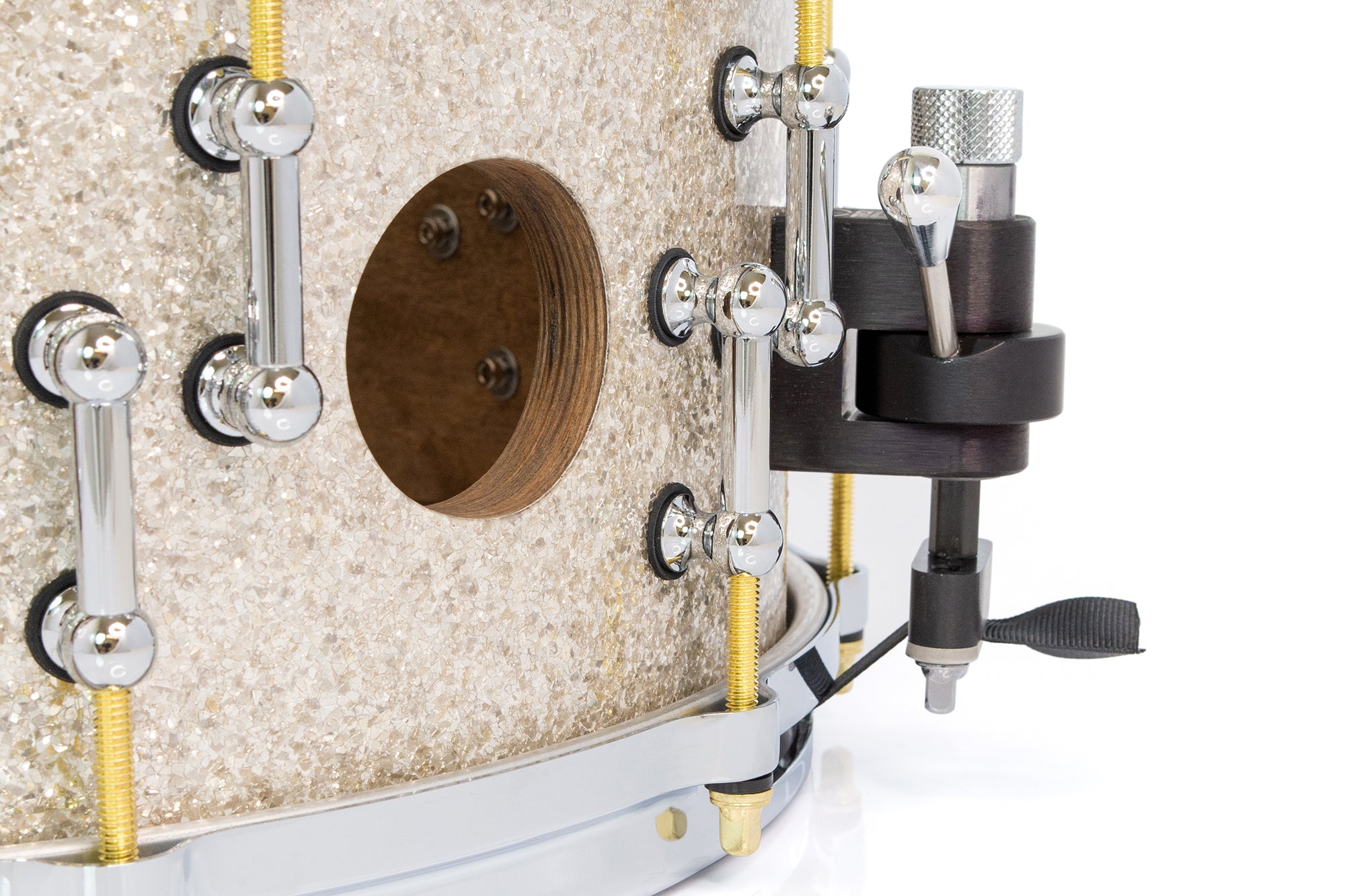 SJC Custom Drums XXV Anniversary 6.5x14" 25Ply Maple - Silver Glass Glitter